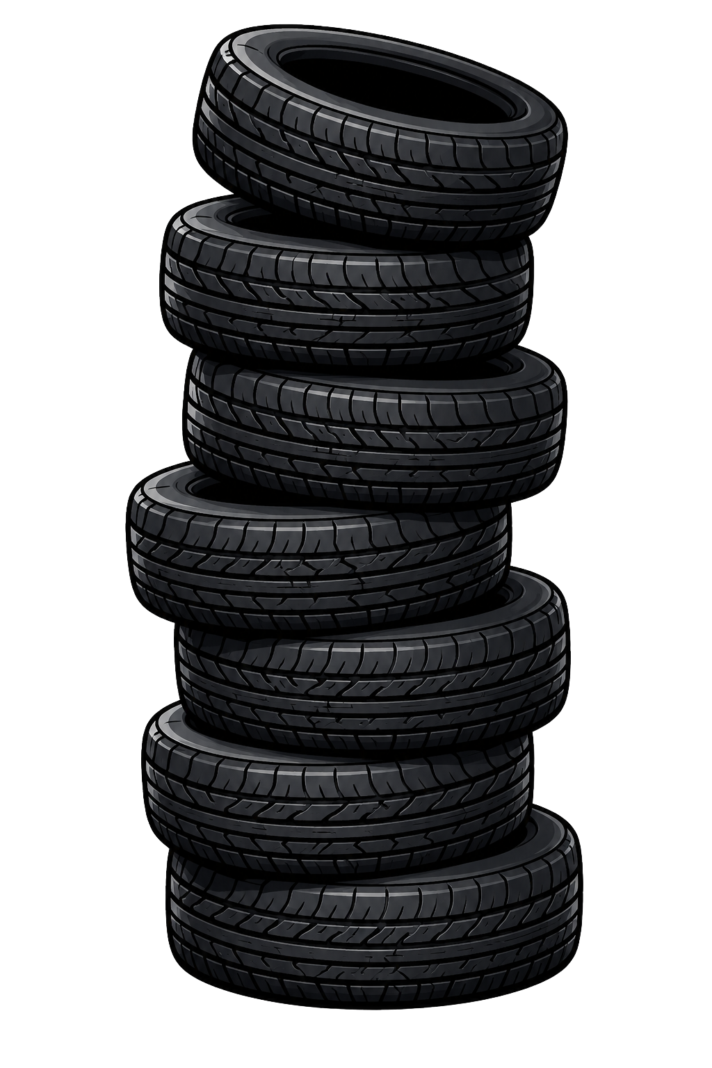 Tire inventory stack